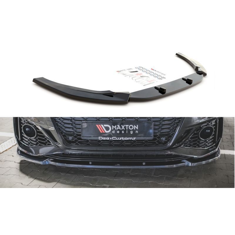 Maxton Front Splitter V.2 Audi RS5 F5 Facelift Gloss Black, MAXTON DESIGN