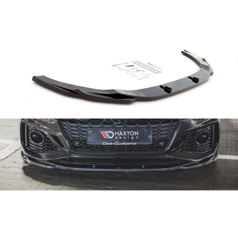 Maxton Front Splitter V.3 Audi RS5 F5 Facelift Gloss Black, MAXTON DESIGN