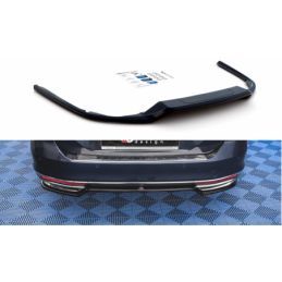 Maxton Central Rear Splitter Volkswagen Passat B8 Gloss Black, MAXTON DESIGN