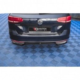 Maxton Central Rear Splitter Volkswagen Passat B8 Gloss Black, MAXTON DESIGN