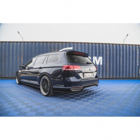 Maxton Central Rear Splitter Volkswagen Passat B8 Gloss Black, MAXTON DESIGN