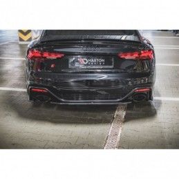 Maxton Central Rear Splitter Audi RS5 F5 Facelift Gloss Black, MAXTON DESIGN