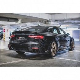 Maxton Central Rear Splitter Audi RS5 F5 Facelift Gloss Black, MAXTON DESIGN