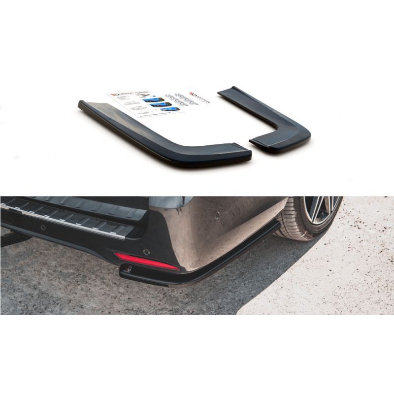 Maxton Rear Side Splitters V.1 Mercedes-Benz V-Class AMG-Line W447 Facelift Gloss Black, MAXTON DESIGN