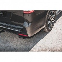 Maxton Rear Side Splitters V.1 Mercedes-Benz V-Class AMG-Line W447 Facelift Gloss Black, MAXTON DESIGN