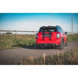 Maxton Rear Side Splitters Mini Countryman Mk2 F60 JCW Gloss Black, MAXTON DESIGN