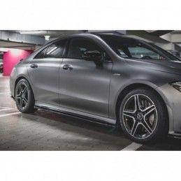 Maxton Side Skirts Diffusers Mercedes-AMG CLA 35 / 45 C118 Gloss Black, MAXTON DESIGN