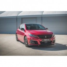 Maxton Front Splitter V.1 Peugeot 308 GT Mk2 Facelift Gloss Black, MAXTON DESIGN