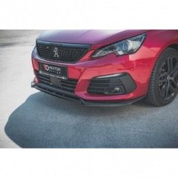 Maxton Front Splitter V.1 Peugeot 308 GT Mk2 Facelift Gloss Black, MAXTON DESIGN