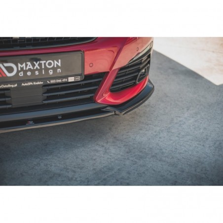 Maxton Front Splitter V.1 Peugeot 308 GT Mk2 Facelift Gloss Black, MAXTON DESIGN