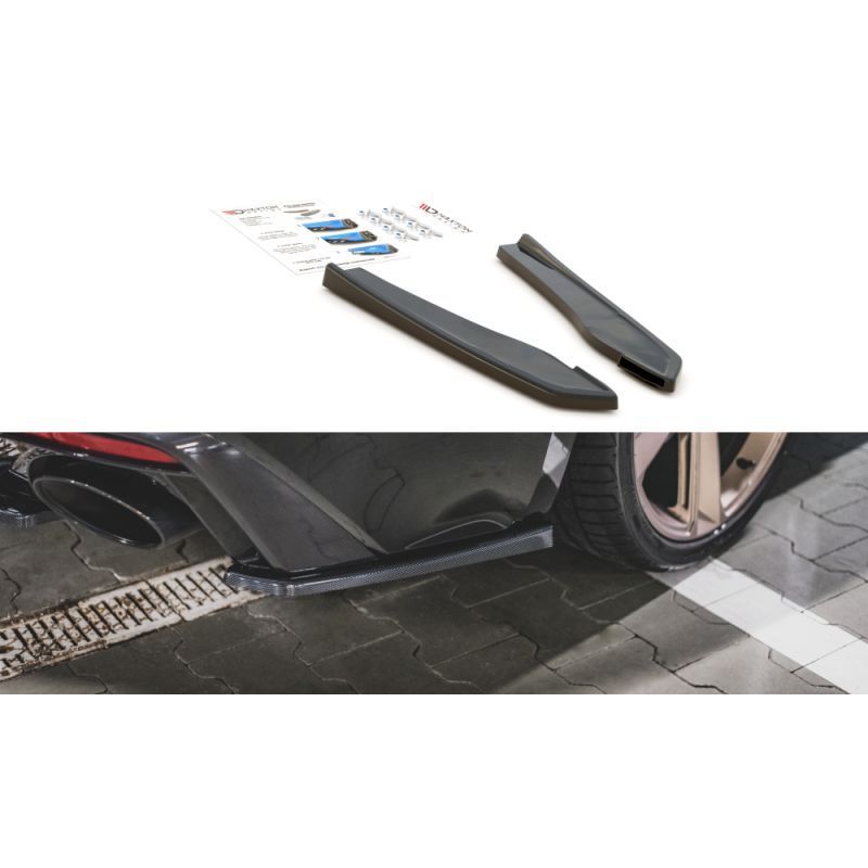 Maxton Rear Side Splitters Audi RS5 F5 Facelift Gloss Black, MAXTON DESIGN