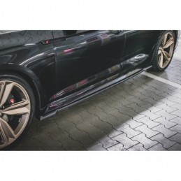 Maxton Side Skirts Diffusers Audi RS5 Sportback F5 Facelift Gloss Black, MAXTON DESIGN