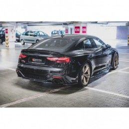 Maxton Side Skirts Diffusers Audi RS5 Sportback F5 Facelift Gloss Black, MAXTON DESIGN