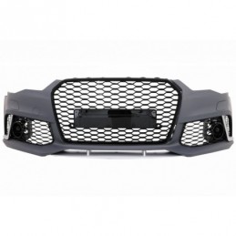 Front Bumper suitable for AUDI A6 C7 4G Facelift (2015-2018) RS6 Design With Grille, A6/S6/RS6 4G C7 