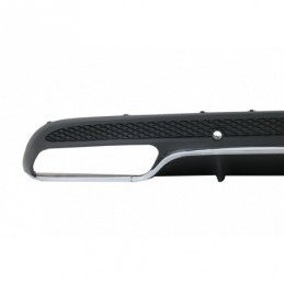 Rear Bumper Diffuser suitable for Mercedes C-Class W205 S205 (2014-2020) C63 Design Only for Sport Package, W205