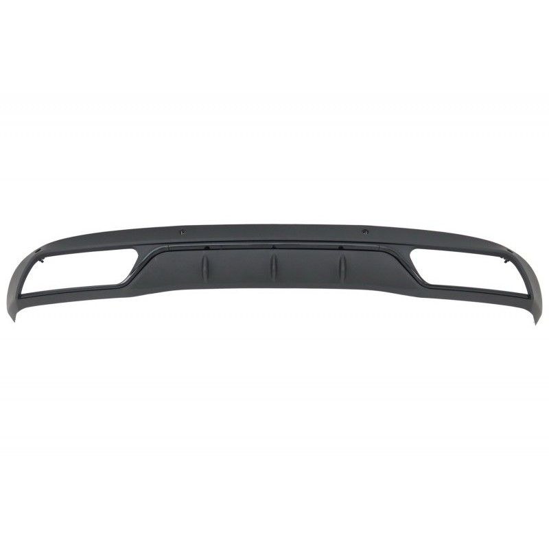 Rear Bumper Diffuser suitable for Mercedes C-Class W205 S205 (2014-2018) C63 Look Shadow Black only for Standard Bumper, W205