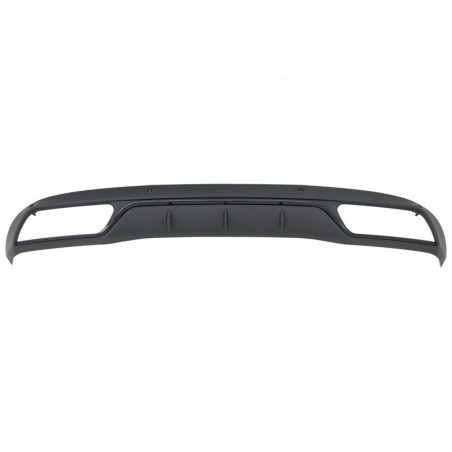 Rear Bumper Diffuser suitable for Mercedes C-Class W205 S205 (2014-2018) C63 Look Shadow Black only for Standard Bumper, W205