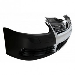 Front Bumper suitable for VW Golf V 5 (2003-2007) Jetta (2005-2010) R32 Look Chrome Grill, VOLKSWAGEN