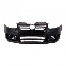 Front Bumper suitable for VW Golf V 5 (2003-2007) Jetta (2005-2010) R32 Piano Glossy Black Grill, VOLKSWAGEN