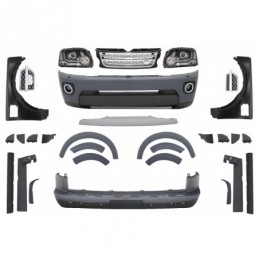 Complete Conversion Body Kit suitable for Land Rover Discovery 3 to Discovery 4 Facelift, Land Rover