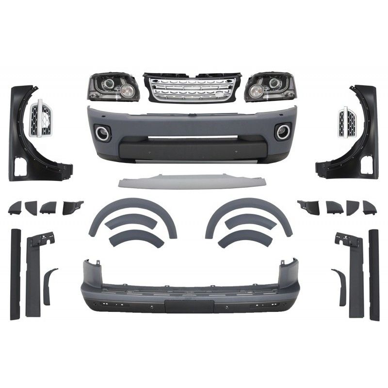 Complete Conversion Body Kit suitable for Land Rover Discovery 3 to Discovery 4 Facelift, Land Rover