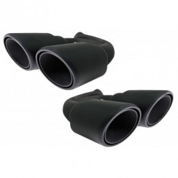 tuning Exhaust Muffler Tips suitable for Porsche Cayenne 92A V6 V8 Petrol (05.2010-09.2014) GTS