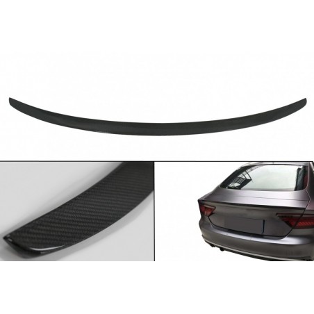 Trunk Boot Lid Spoiler suitable for AUDI A7 4G8 S7 RS7 (2011-2017) Real Carbon, A7/ S7 / RS7 - C7