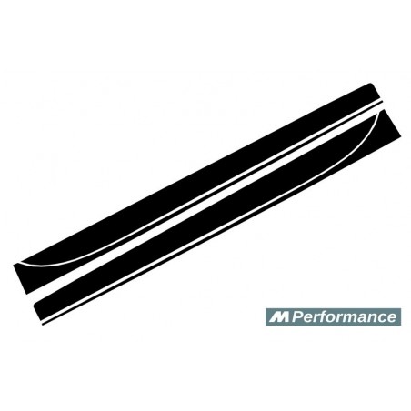 Side Decals Sticker Vinyl Matte Black suitable for BMW F30 F31 3 Series (2011-Up) M-Performance Design, Serie 3 F30/ F31
