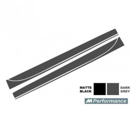 Side Decals Sticker Vinyl Dark Grey suitable for BMW 3 Series F30 F31 (2011-Up) M-Performance Design, Serie 3 F30/ F31