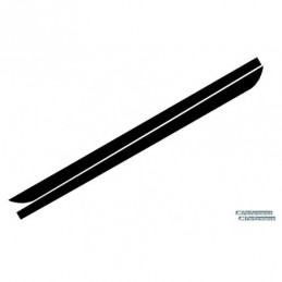 Side Decals Sticker Vinyl Matte Black suitable for BMW 5 Series F10 F11 (2011-Up) M-Performance Design, Serie 5 F10/ F11