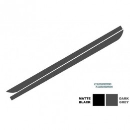 Side Decals Sticker Vinyl suitable for BMW F10 F11 5 Series (2011-Up) Dark Grey M-Performance Design, Serie 5 F10/ F11