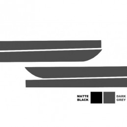 Side Decals Sticker Vinyl suitable for BMW F10 F11 5 Series (2011-Up) Dark Grey M-Performance Design, Serie 5 F10/ F11