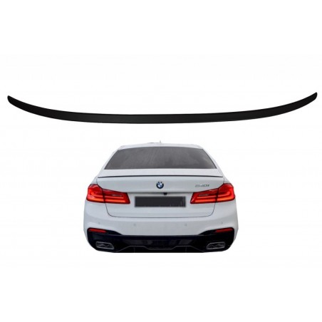 Trunk Boot Spoiler suitable for BMW 5 Series G30 (2017-Up) M5 Design Matte Black, Serie 5 G30/ G31