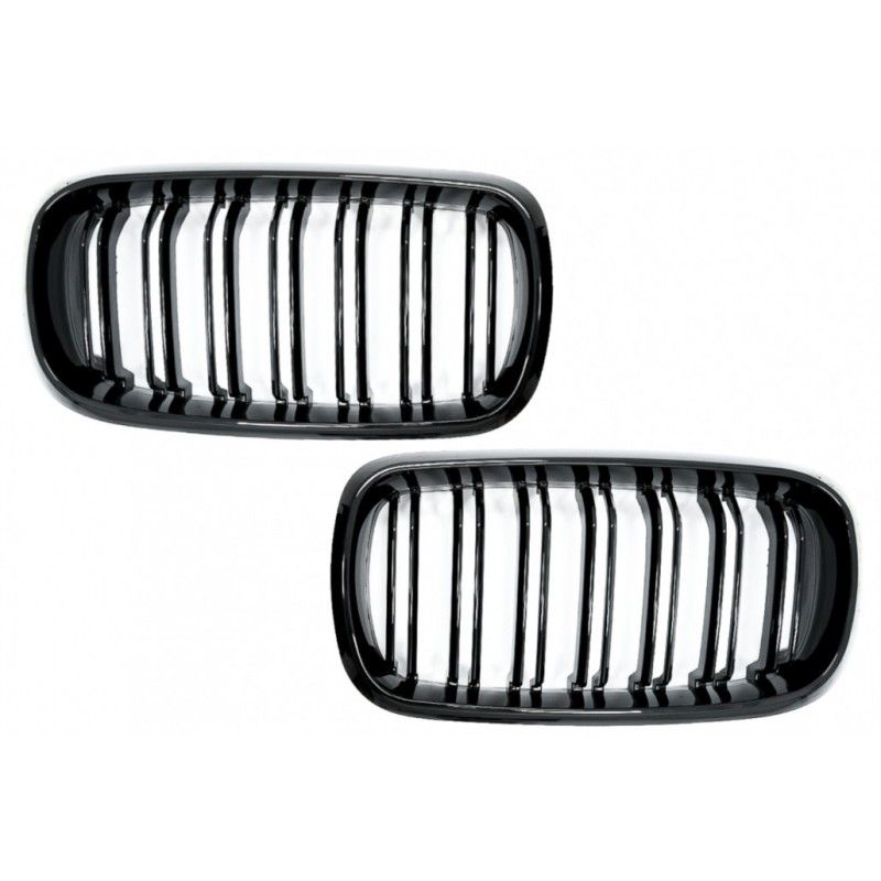 Central Grilles Kidney suitable for BMW X5 F15 X6 F16 (2014-2018) X5M X6M Double Stripe Design M-Package Sport, X6 F16