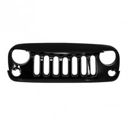 Central Grille Front Grille suitable for JEEP Wrangler / Rubicon JK (2007-2017) Angry Bird Design Piano Black, Jeep