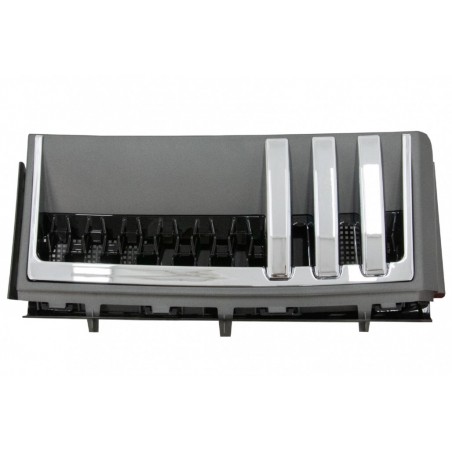 Side Vents Grilles suitable for Land Range Rover Vogue III L322 (2002-2012) Gray Piano Black Edition New Autobiography Design, L
