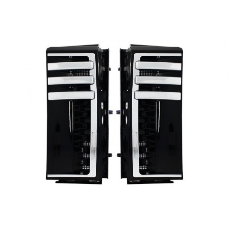 Side Vents Grilles suitable for Land Range Rover Vogue III L322 (2002-2012) Autobiography Design Piano Black Edition, Land Rover