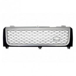 Central Grille suitable for Land Range Rover Vogue III L322 (2002-2005) Black-Silver Autobiography Supercharged Edition, Land Ro