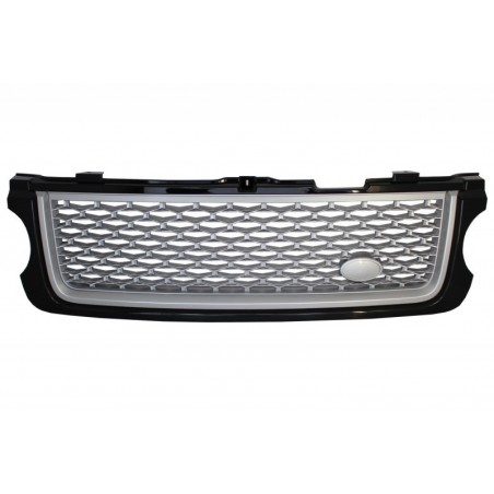Central Grille suitable for Land ROVER Range ROVER Vogue III L322 (2010-2012) Black Silver Autobiography Supercharged Edition, L