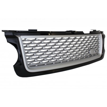 Central Grille suitable for Land ROVER Range ROVER Vogue III L322 (2010-2012) Black Silver Autobiography Supercharged Edition, L