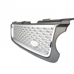 Central Grille suitable for Land Range Rover Vogue III L322 (2010-2012) Grey Silver Autobiography Supercharged Edition, Land Rov