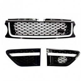 Calandre avant and Side Vents Assembly Land Rover Range Rover Sport Facelift (2009-2013) L320 Autobiography Look All Black Editi