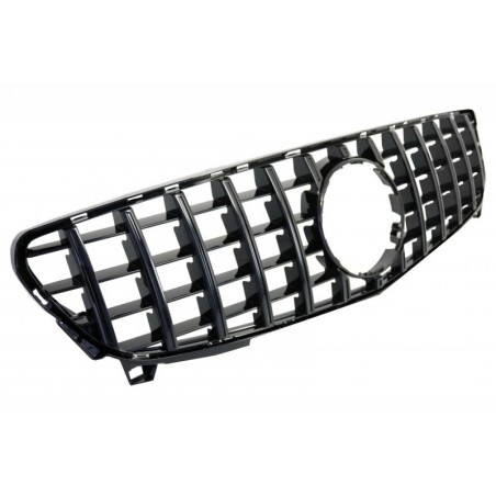 Central Grille suitable for MERCEDES Benz A-Class W176 Facelift (09.2015-2018) A45 GT-R Panamericana Design All Black, MERCEDES