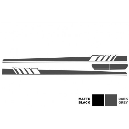 Side Decals Sticker Vinyl Dark Grey suitable for MERCEDES C-Class C205 Coupe A205 Cabriolet (2014-) C63 Design, W205
