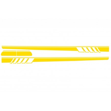 Side Decals Sticker Vinyl Matte Yellow suitable for MERCEDES C-Class C205 Coupe A205 Cabriolet (2014-up), W205