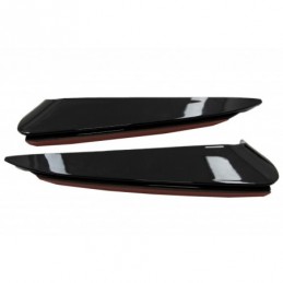 Rear Bumper Flaps Side Fins Flics suitable for Mercedes C Class W205 (2014-2018) Piano Black, Nouveaux produits kitt