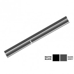 Set Sticker Vinyl Dark Grey Upper Bonnet Roof & Tailgate Mercedes Benz CLA W117 C117 X117 (2013-2016) A Class W176 (2012-up) 45 