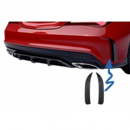 Rear Bumper Splitters Fins Side Vent Flaps Flics suitable for MERCEDES CLA W117 C117 X117 (2013-2018) CLA45 Design, Nouveaux pro
