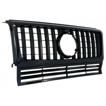 Front Grille suitable for Mercedes G-Class W463 (1990-2014) New G63 GT-R Panamericana Design All Black, MERCEDES