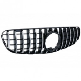 Front Central Grille suitable for MERCEDES GLC X253 C253 (2015-2018) GT R Panamericana Look Chrome, MERCEDES